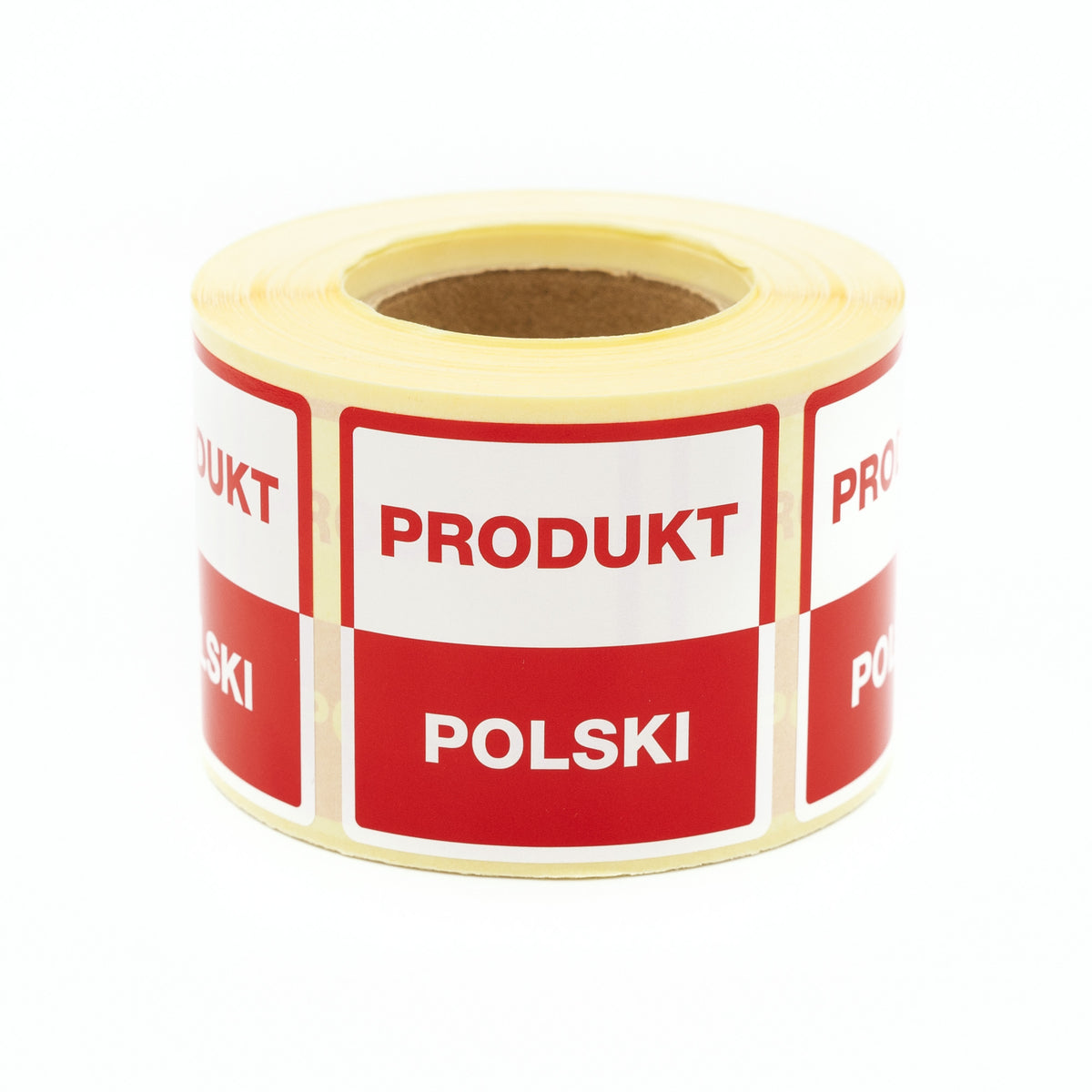 Selbstklebende Warnaufkleber – Polnische Produktetiketten 50 x 50 mm – 500 Stück