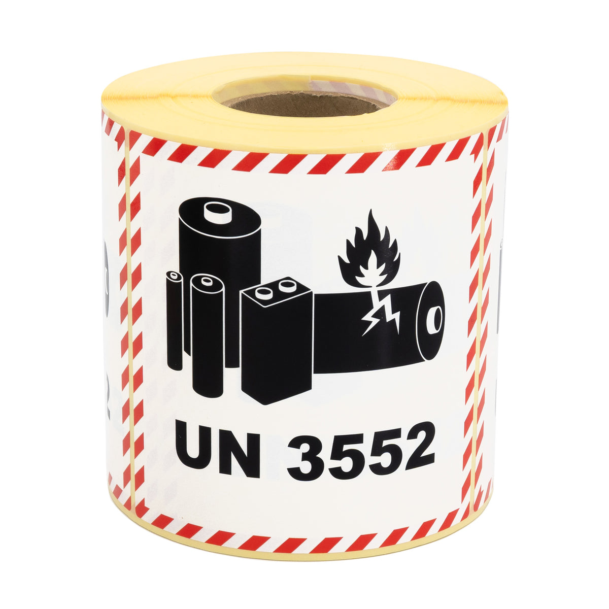 Warning labels UN3552 Sodium Ion Battery Labels 100x100 500 pcs