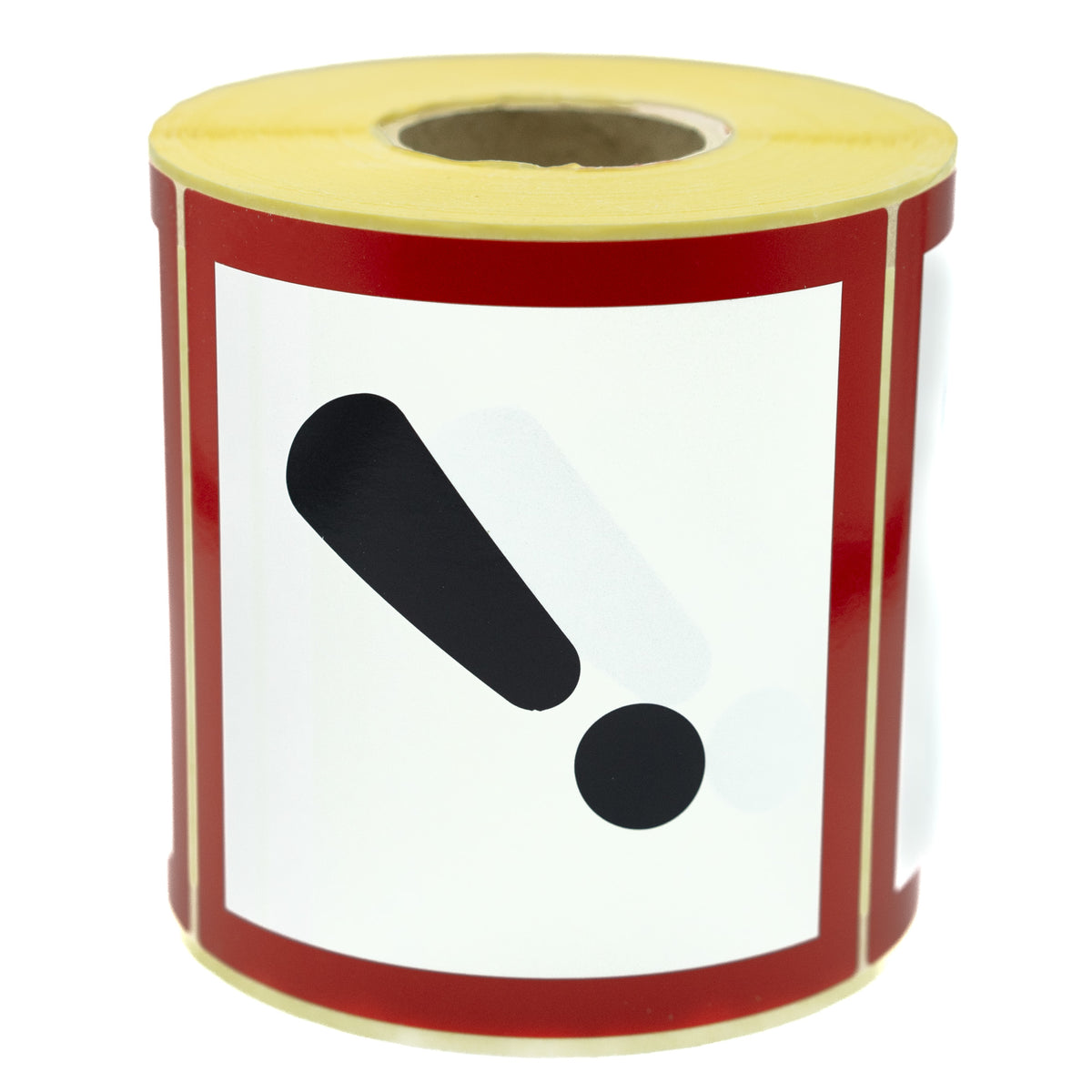 Warning labels GHS Symbol 07 Harmful to Health 100x100mm 500 per roll