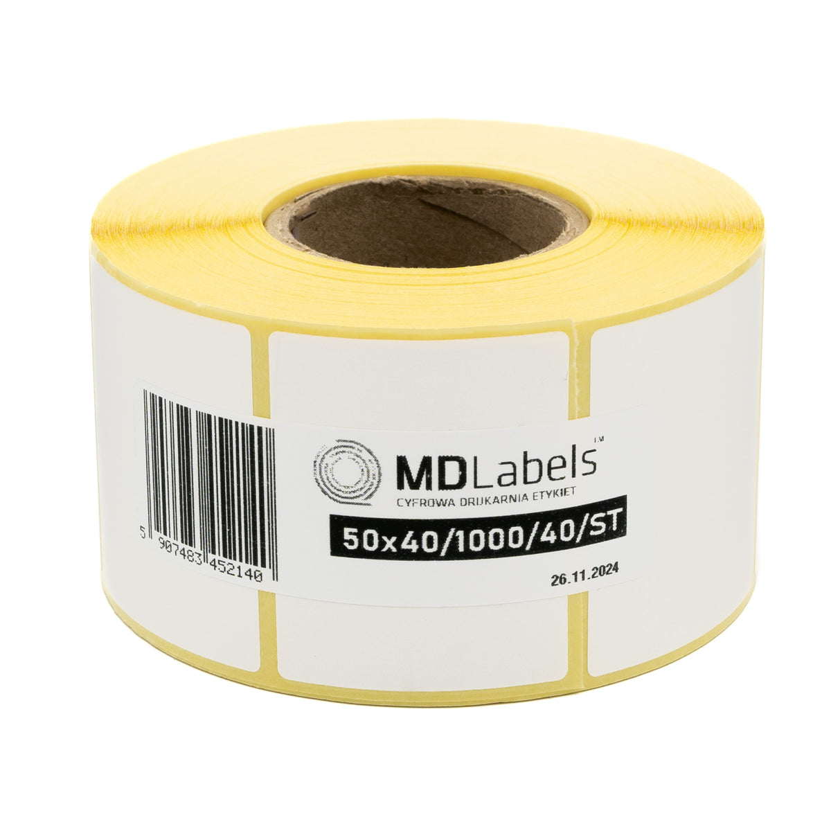 Thermal labels 50x40 mm 1000 per roll