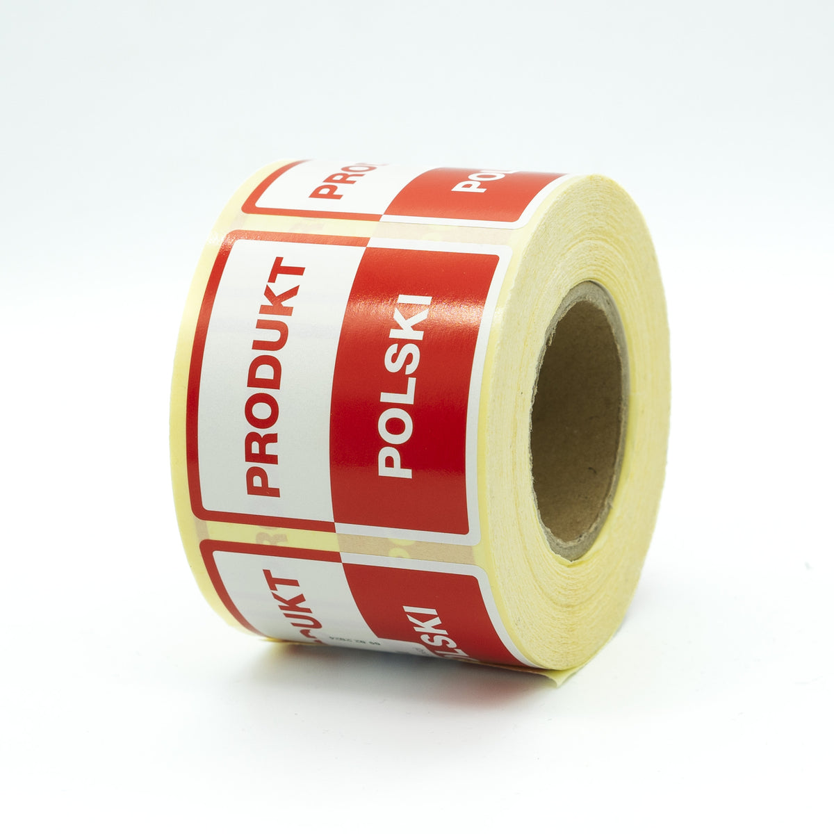 Selbstklebende Warnaufkleber – Polnische Produktetiketten 50 x 50 mm – 500 Stück