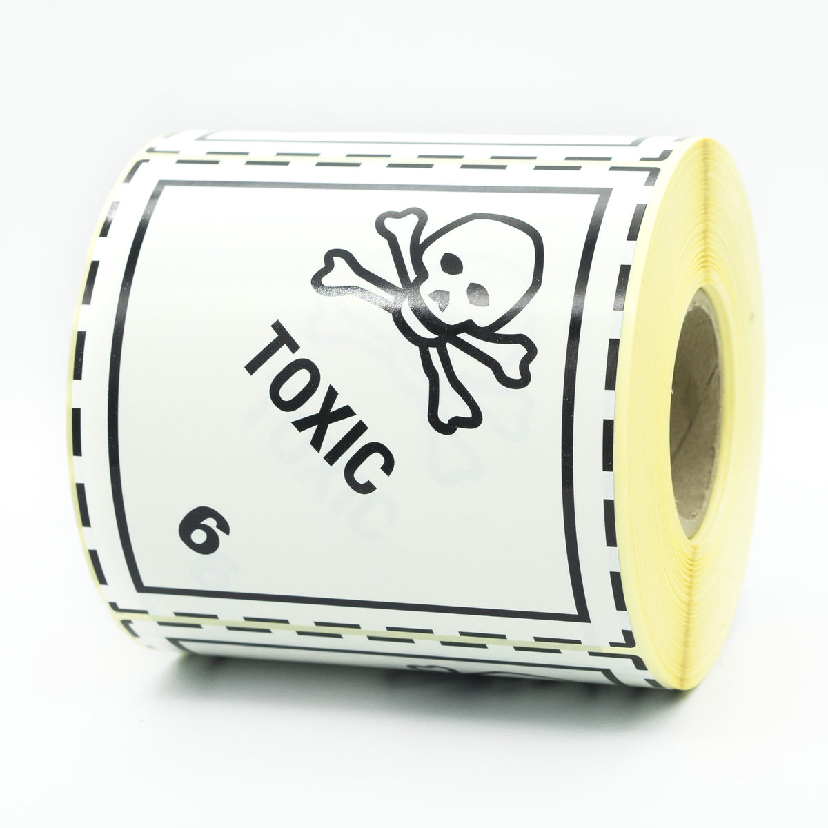 Warning Labels Class 6 Toxic Substances 100x100 500 per roll