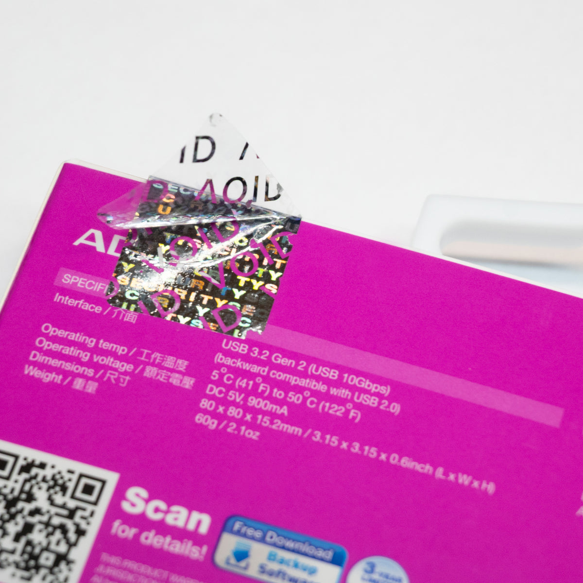 Seal labels - flexsecure VOID 18x30mm 100 per roll