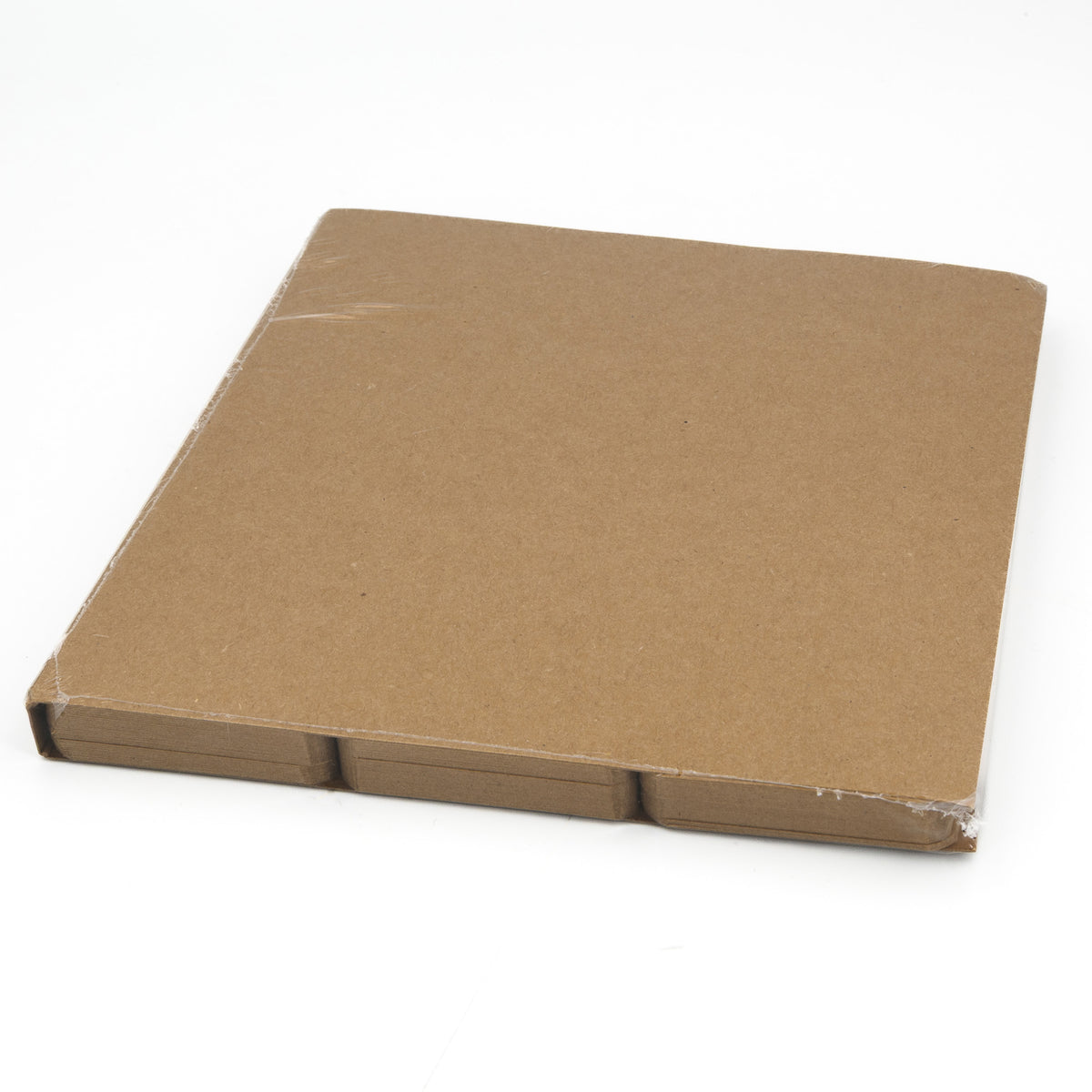 120 Blank Kraft Paper Cards 50 x 90 mm - Brown Writable Cards with Rounded Corners