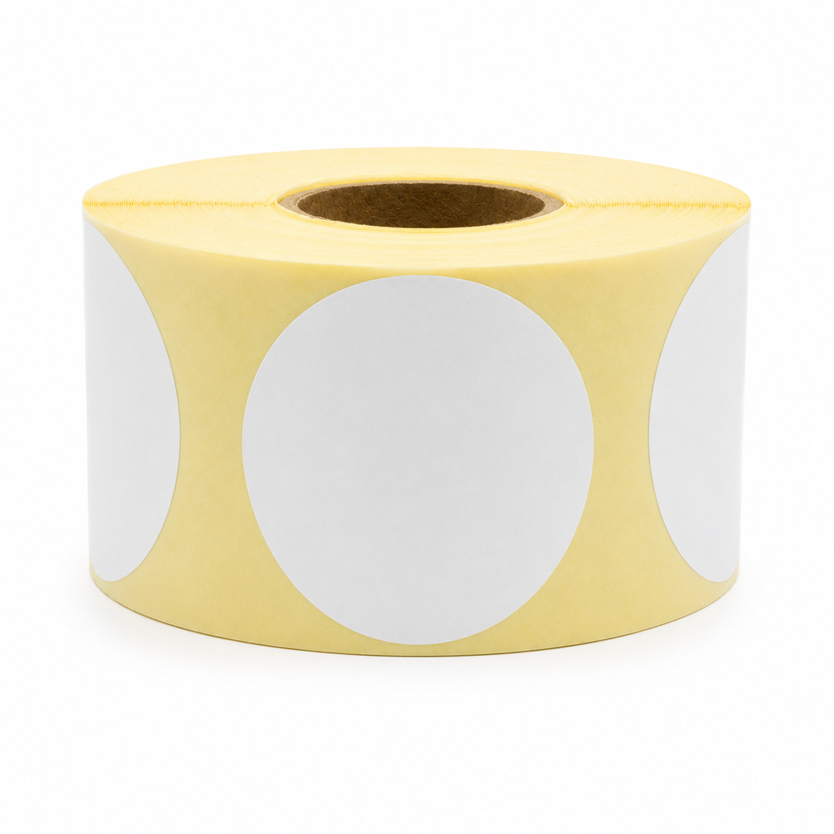Self-Adhesive Direct Thermal Labels Ø50 mm – 1000 Labels per Roll, 40 mm Core