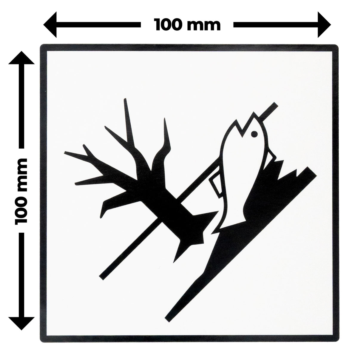 Warnetiketten Umweltgefährdend COSHH-Schild 100x100 500 pro Rolle