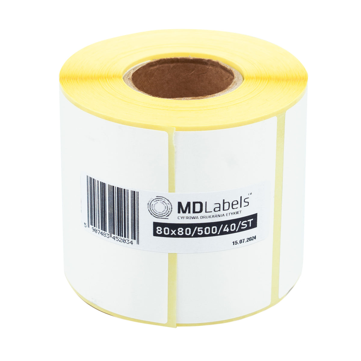 Thermal labels 80x80mm 500 per roll