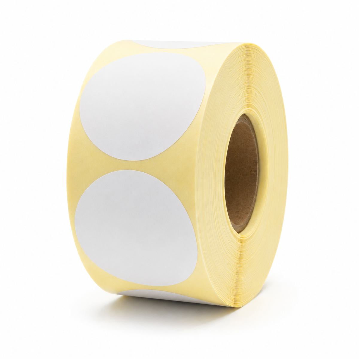 Self-Adhesive Direct Thermal Labels Ø50 mm – 1000 Labels per Roll, 40 mm Core