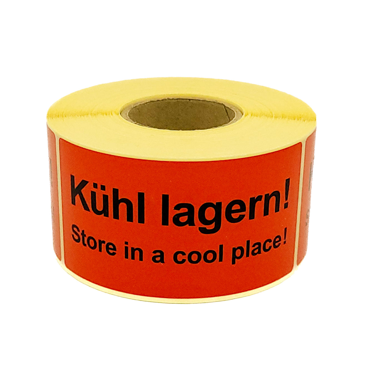 Étiquettes d'avertissement en rouleau 100 x 50 mm- Kühl lagern ! A conserver au frais ! 500 pièces