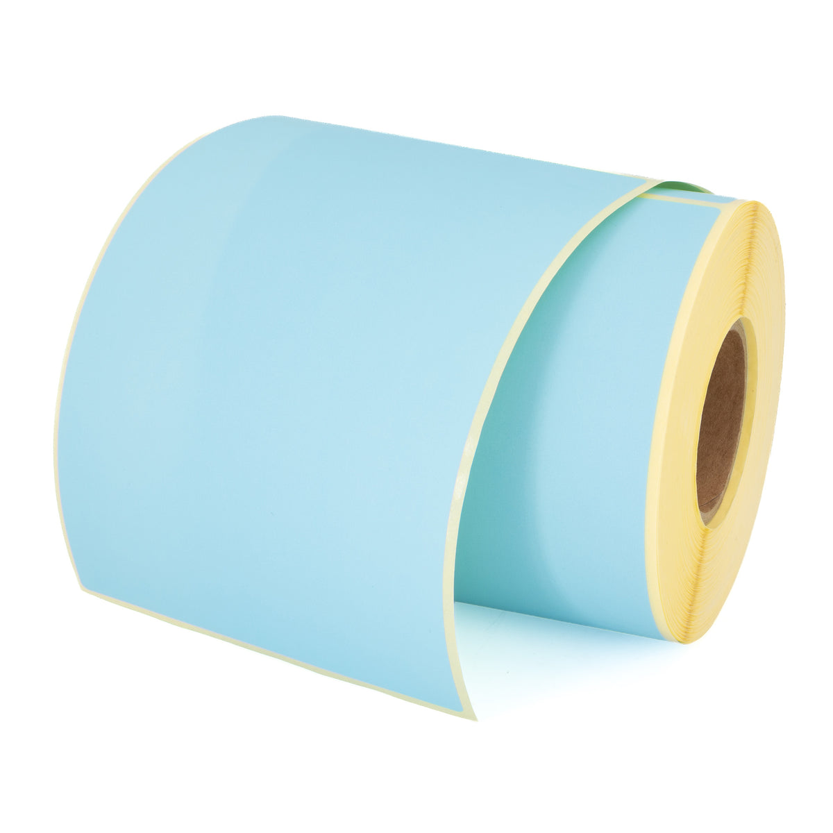 MD Labels Hellblaue Thermoetiketten 100 x 150 mm – 300 Stück pro Rolle