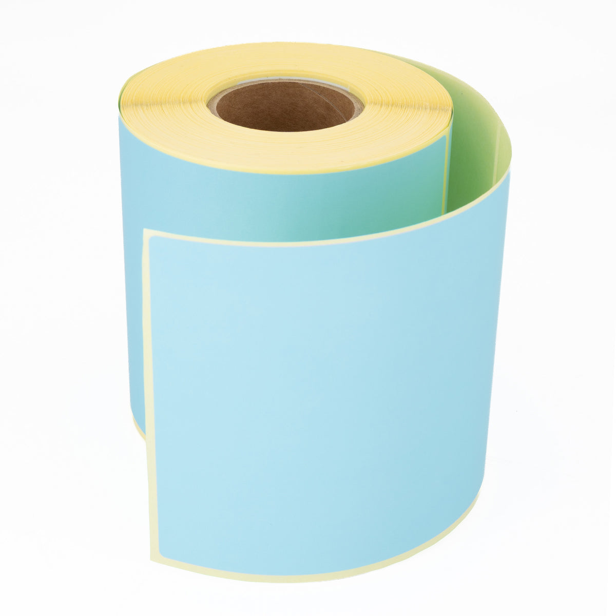 MD Labels Hellblaue Thermoetiketten 100 x 150 mm – 300 Stück pro Rolle