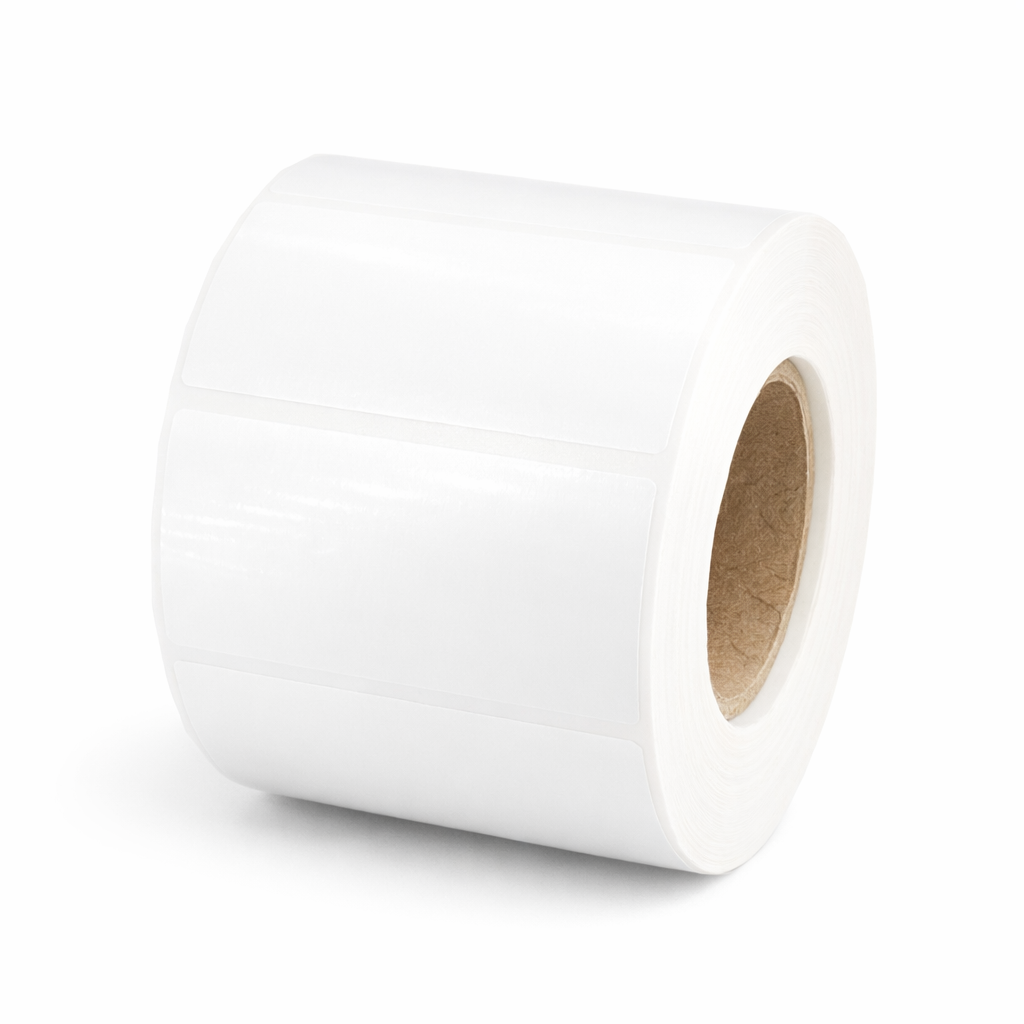 Étiquettes en film blanc en rouleau, 60 x 30 mm