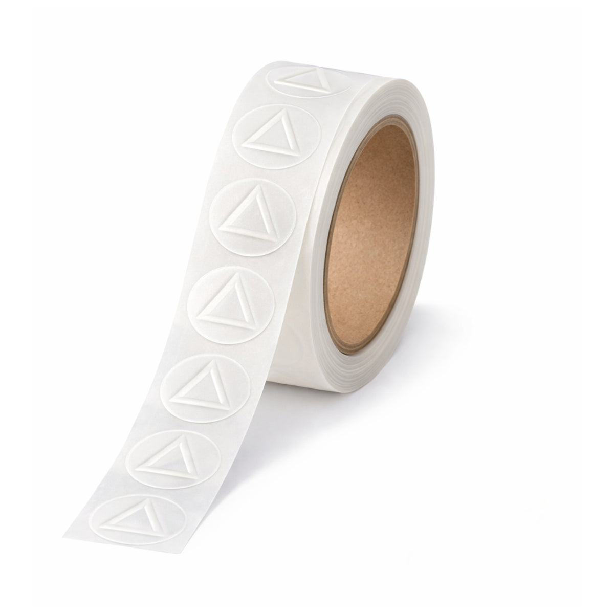 Warn-Dreieck-Aufkleber, 27 mm, taktile Etiketten, Rolle mit 1000 Stück