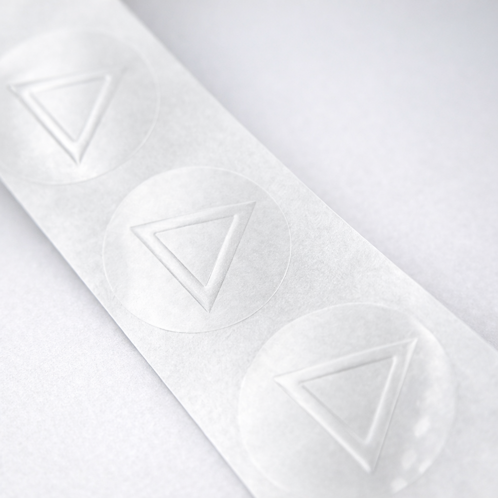 Warn-Dreieck-Aufkleber, 27 mm, taktile Etiketten, Rolle