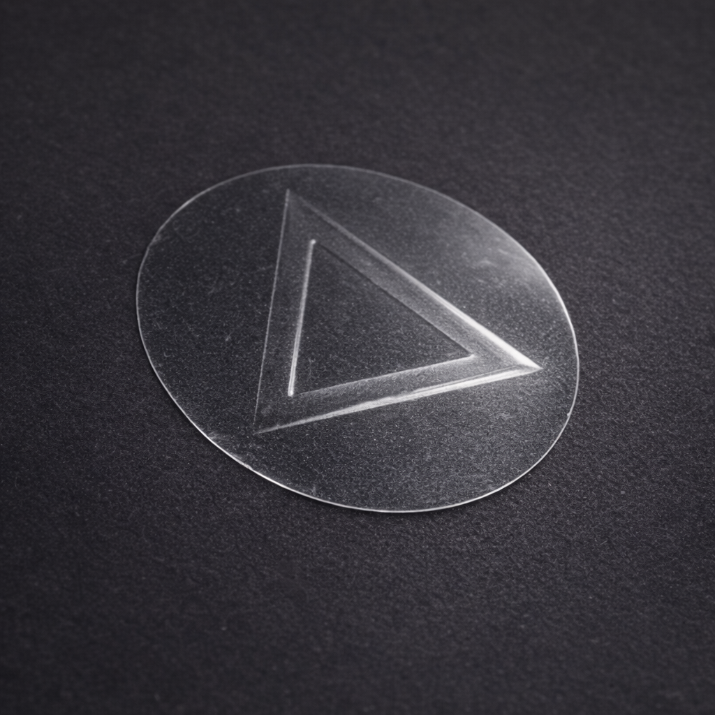 Warn-Dreieck-Aufkleber, 27 mm, taktile Etiketten, Rolle