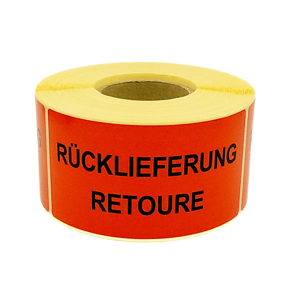 Étiquettes d'avertissement en rouleau 100 x 50 mm Rücklieferung Retoure 500 pcs