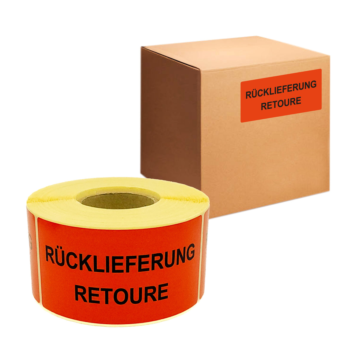 Warning Labels on Roll 100 x 50 mm Rücklieferung Retoure 500 pcs