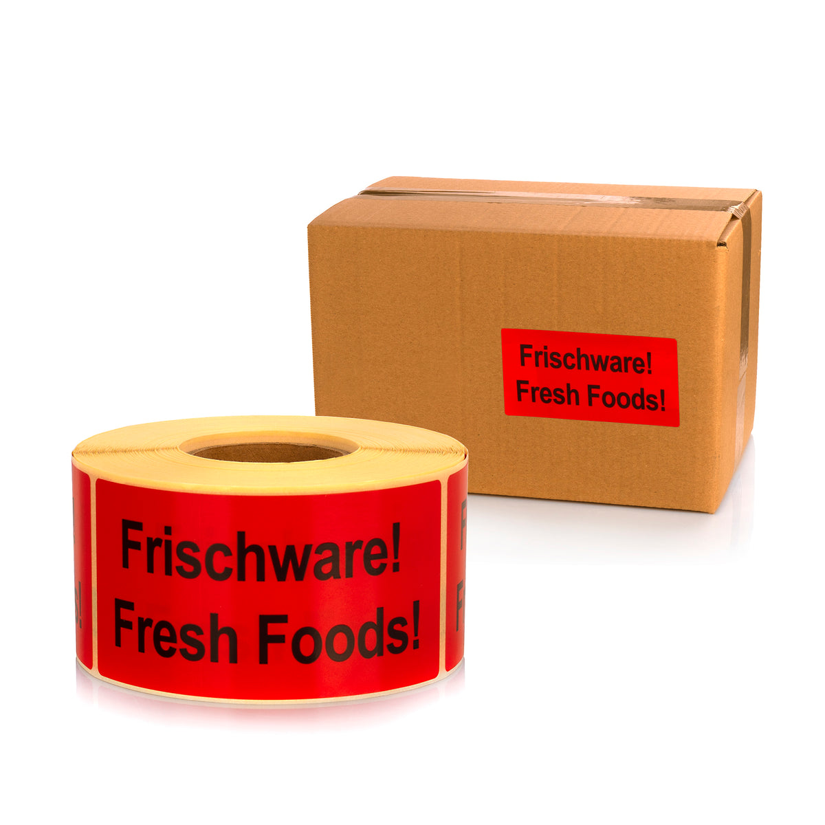 Warning Labels on Roll 100 x 50 mm  Frischware Fresh Foods 500 pcs