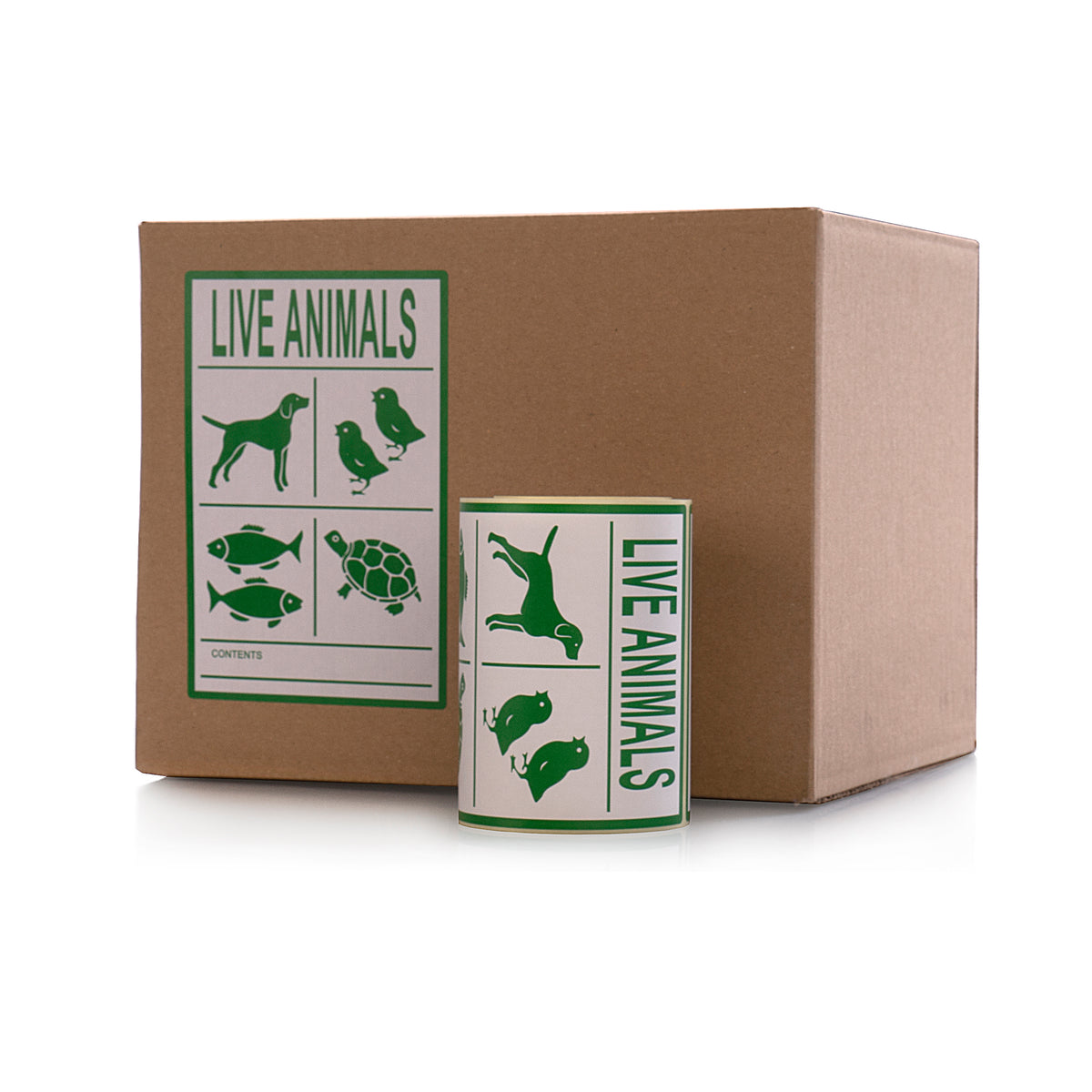 Information Labels - Contains Live Animals - Live Animals - 100 x 150 mm - 50 Transport Stickers for Shipping