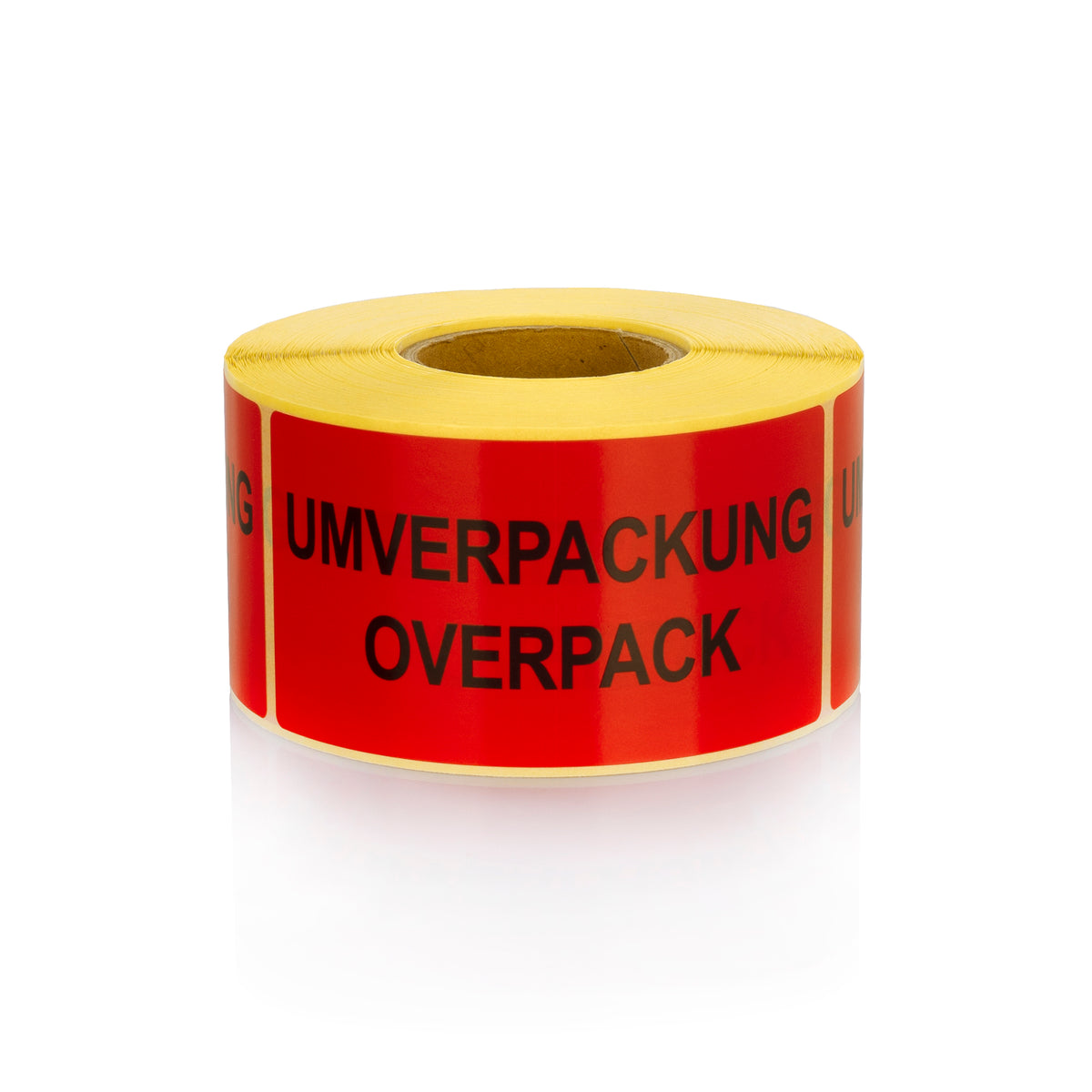 Warning Labels on Roll 100 x 50 mm Umverpackung Overpack 500 pcs