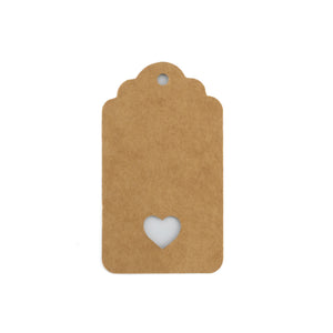 Kraft Paper Gift Tags - 120 pcs, Multiple Shapes & Sizes | MD Labels