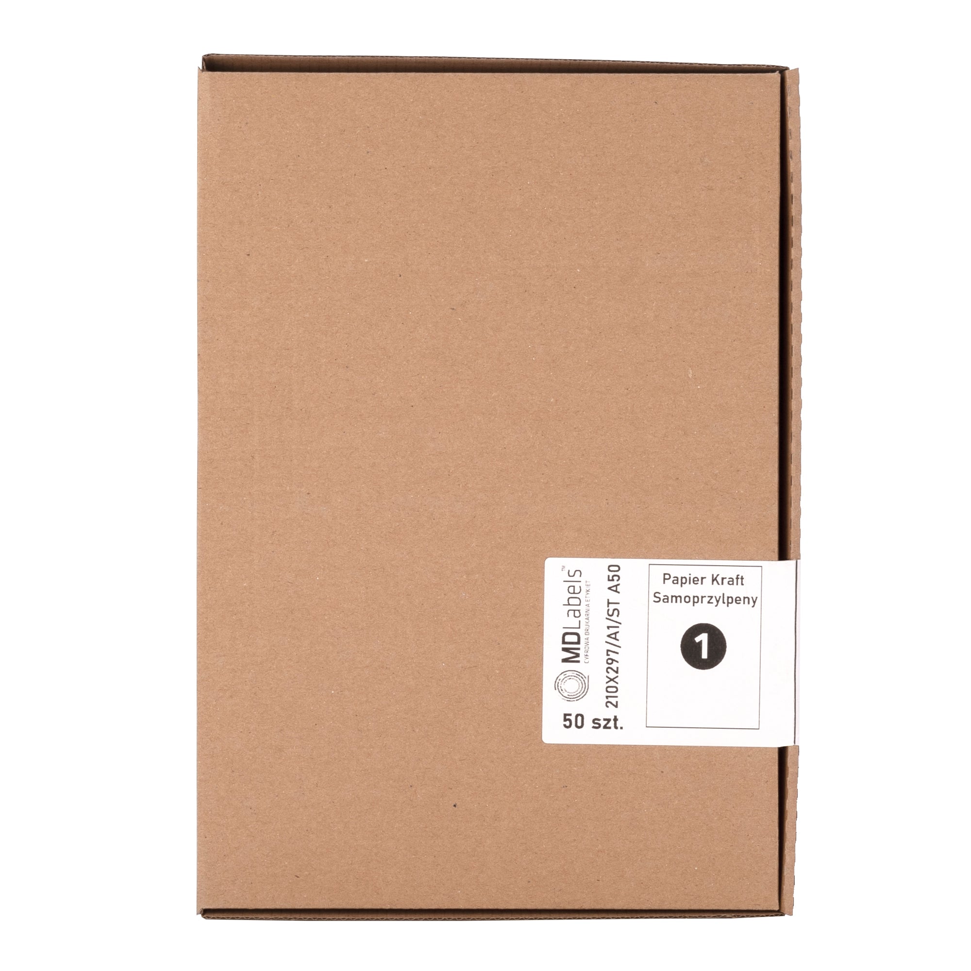 Self-adhesive kraft paper A4 210x297mm 100 sheets smooth paper - MD Labels