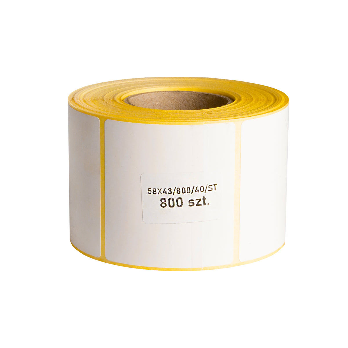 Thermal labels 58x43mm 800 per roll
