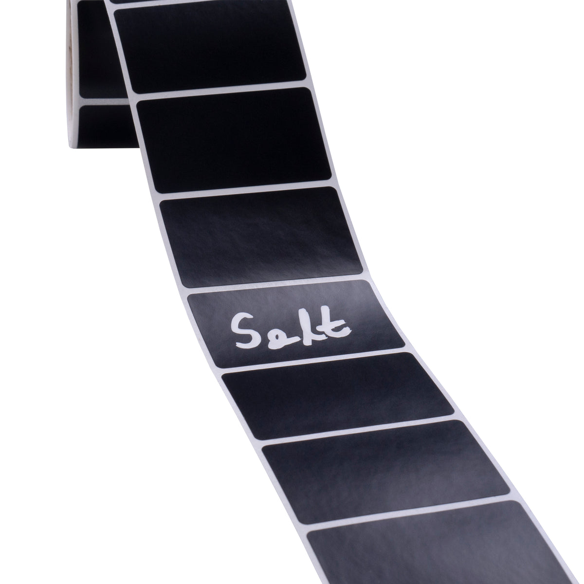 Etiketten Aufkleber auf schwarzer Folie 50x30mm 100Stk