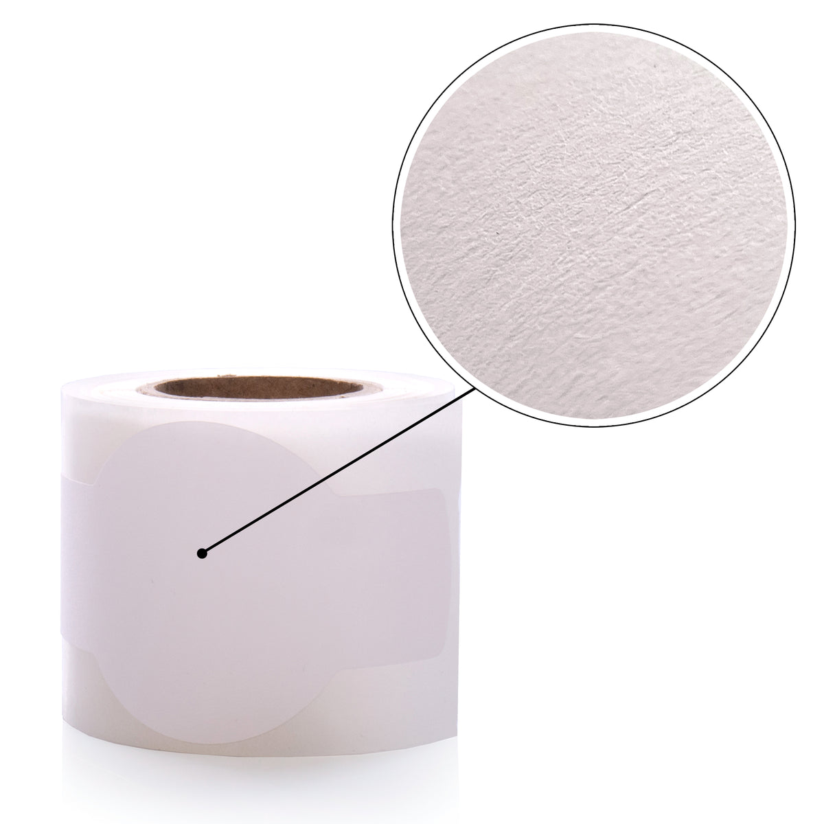 Dekorative Etiketten für ein Glas Papier Cotton Touch 100 pro Rolle