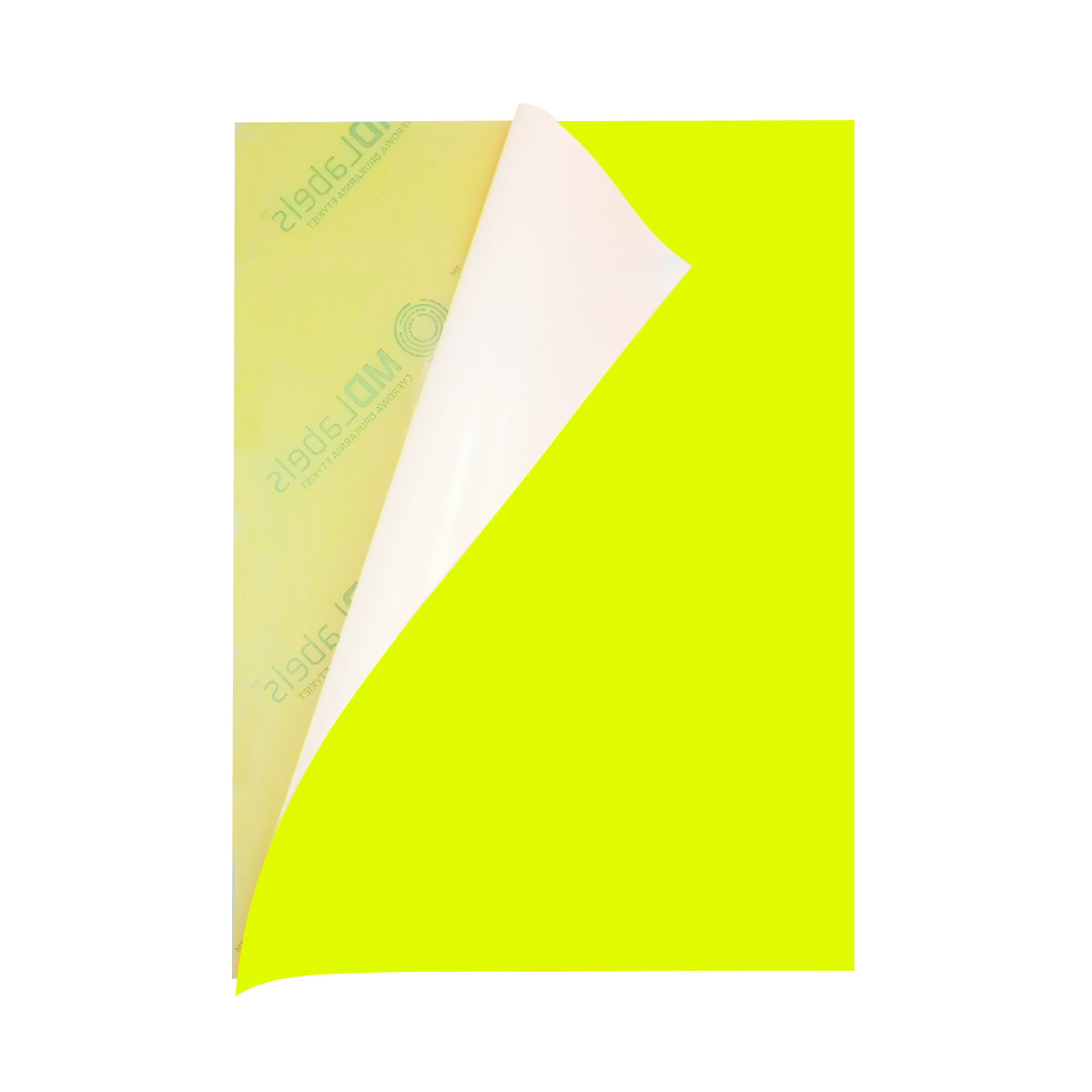 Selbstklebendes Papier A4 fluo neon 50 Blatt gelb