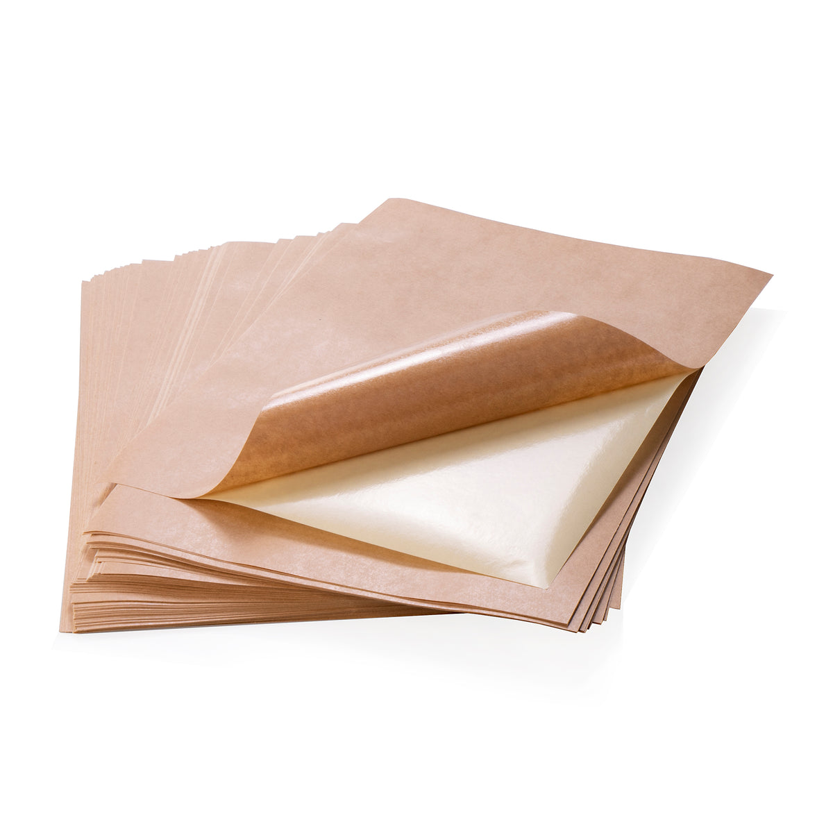 Papier kraft auto-adhésif A4 210x297mm 100 feuilles de papier lisse