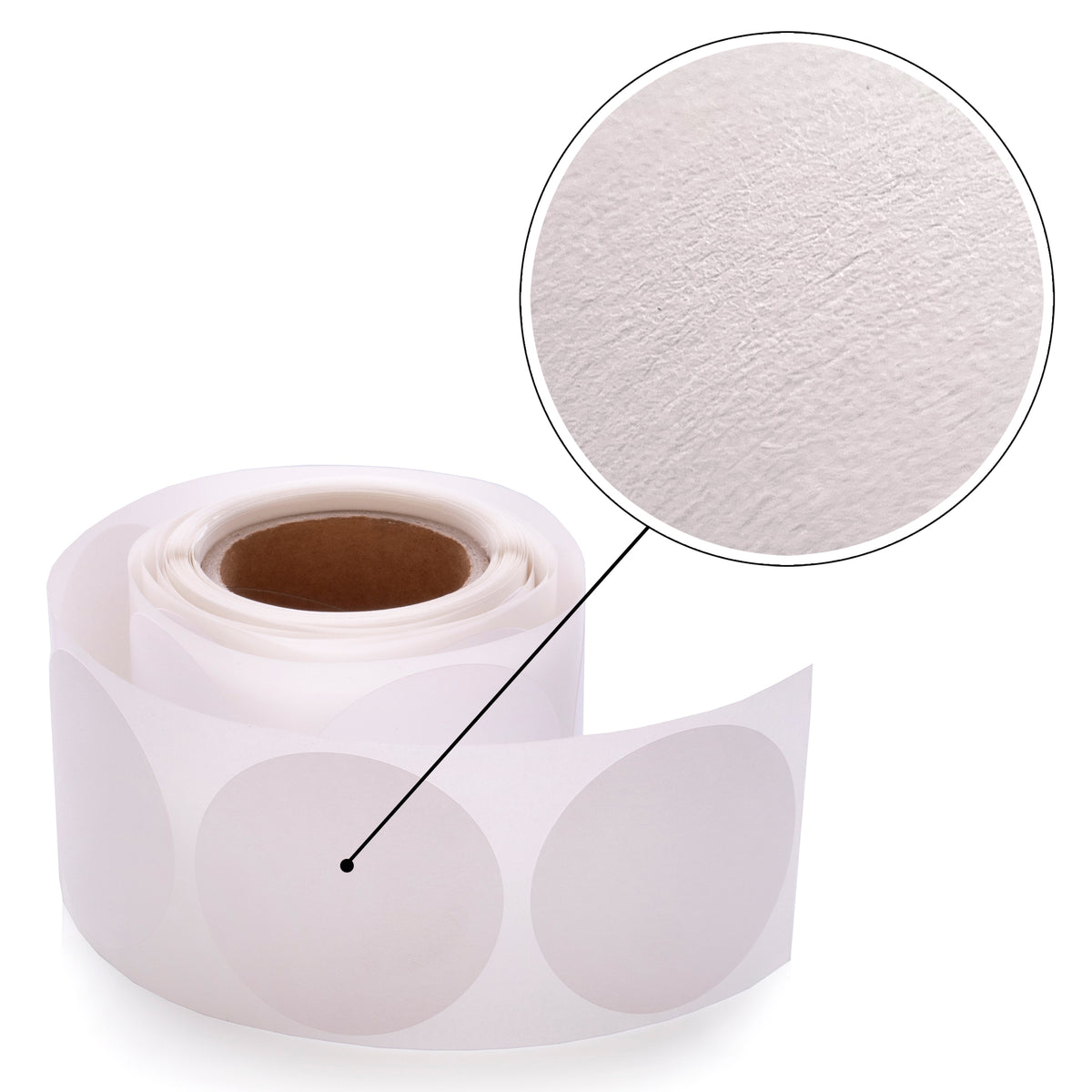 Dekorative Etiketten - fi 47 mm- Papier Cotton Touch 100 pro Rolle
